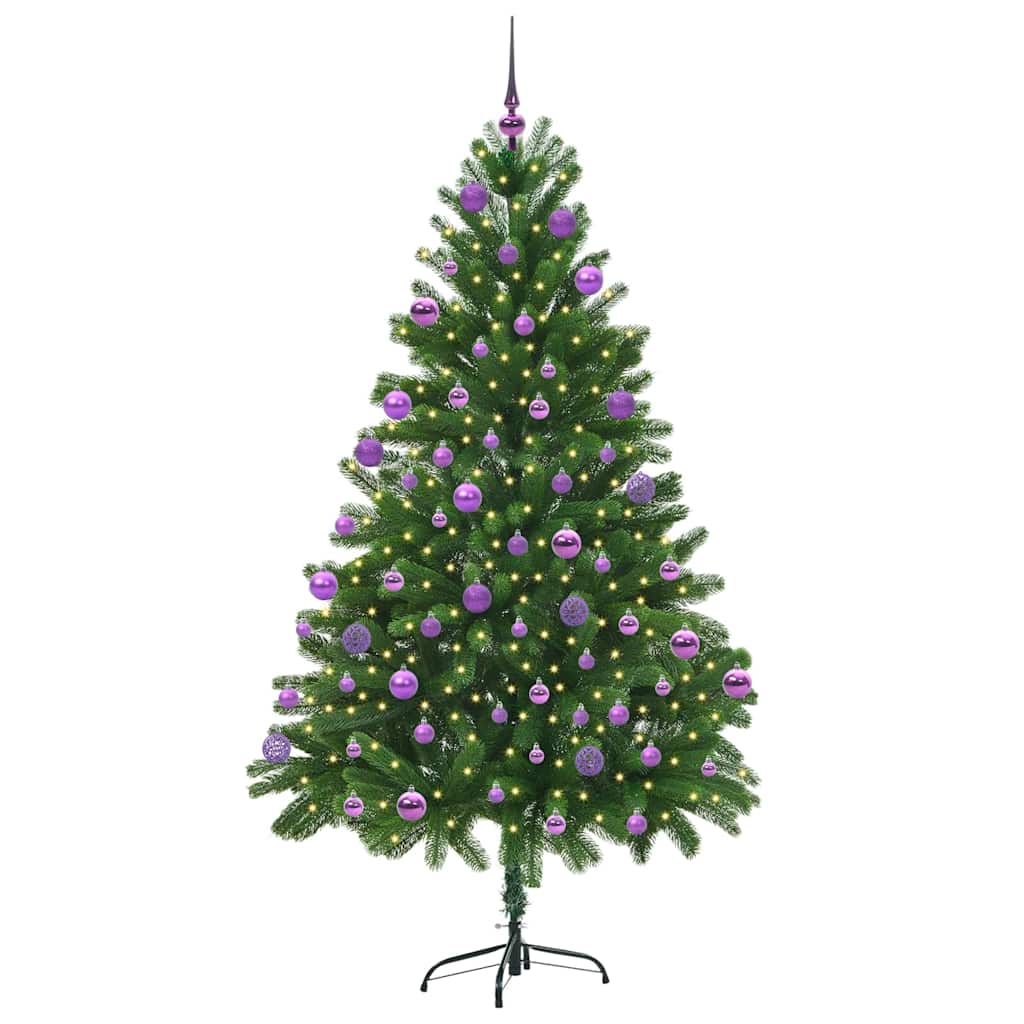 Albero di Natale con 300 LED con supporto Verde 210 cm PE