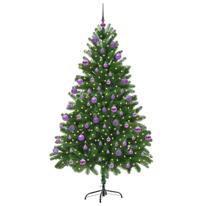 Albero di Natale con 300 LED con supporto Verde 210 cm PE