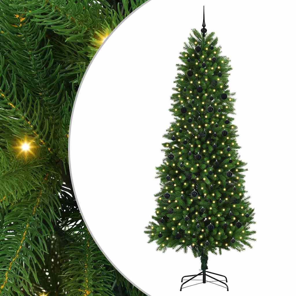 Albero di Natale con 300 LED con supporto Verde 240 cm PE