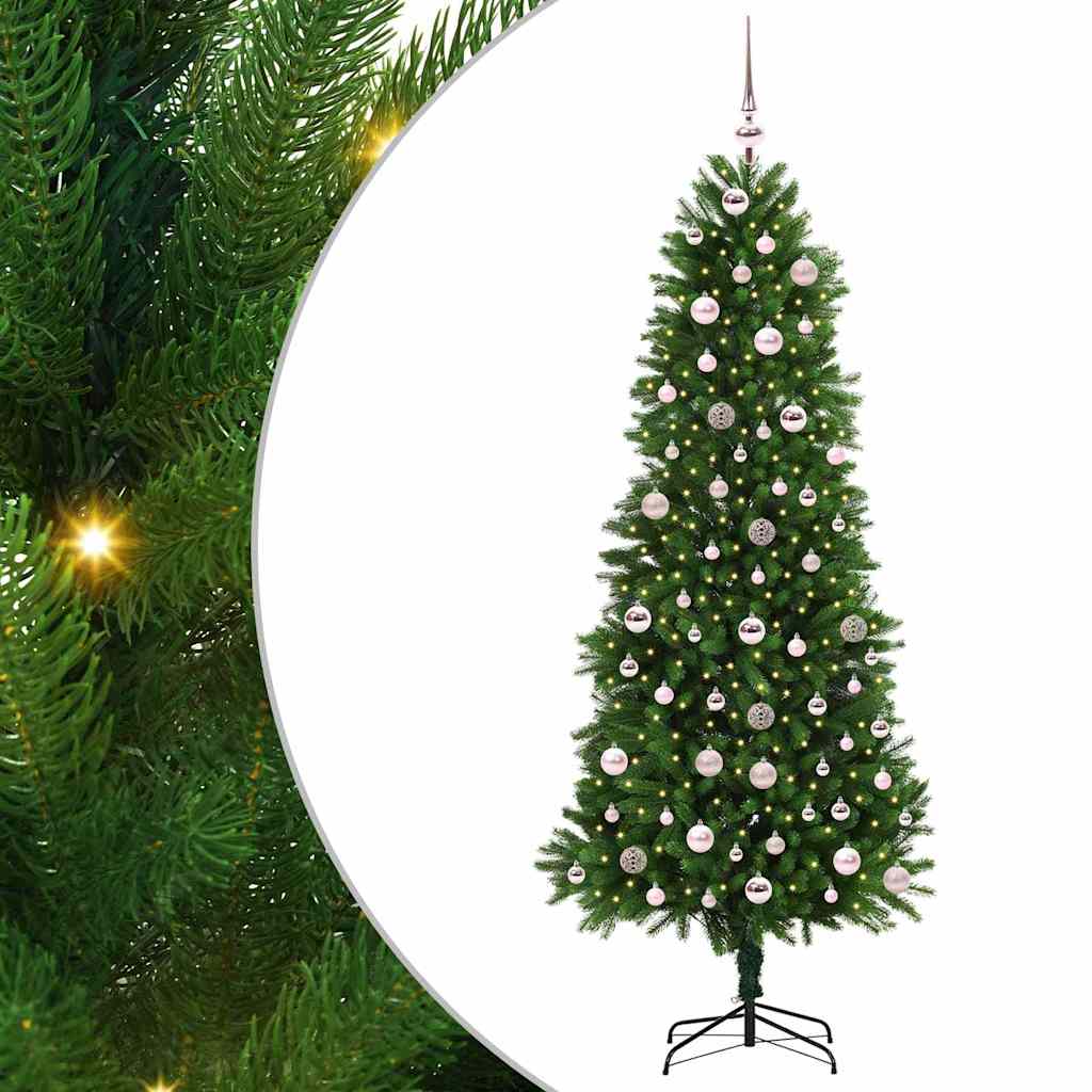 Albero di Natale con 300 LED con supporto Verde 240 cm PE