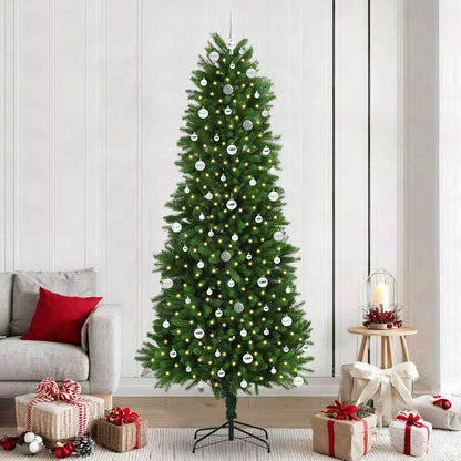 Albero di Natale con 300 LED con supporto Verde 240 cm PE | homemem39