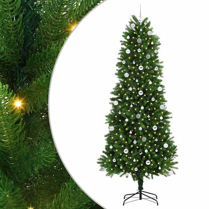 Albero di Natale con 300 LED con supporto Verde 240 cm PE | homemem39