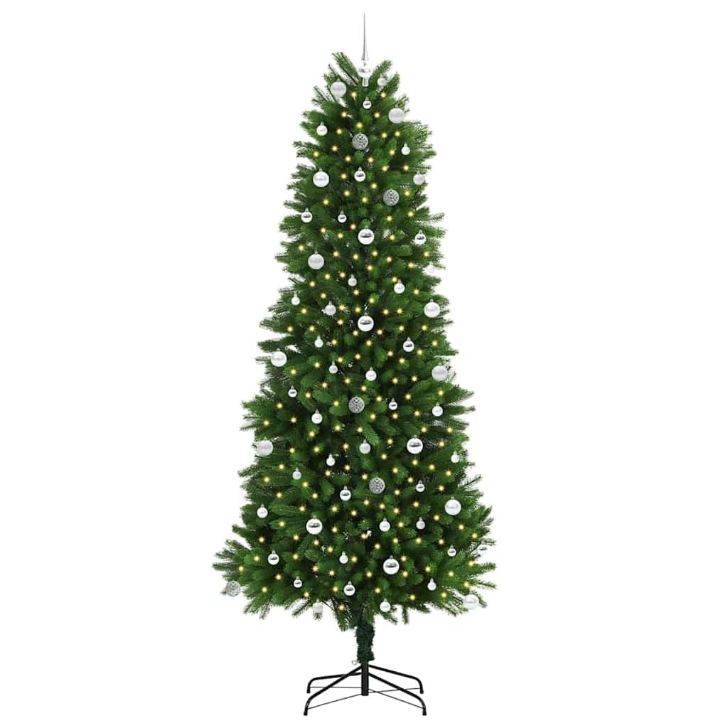 Albero di Natale con 300 LED con supporto Verde 240 cm PE | homemem39