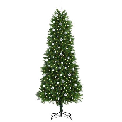 Albero di Natale con 300 LED con supporto Verde 240 cm PE | homemem39