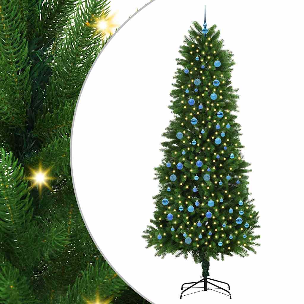 Albero di Natale con 300 LED con supporto Verde 240 cm PE | homemem39