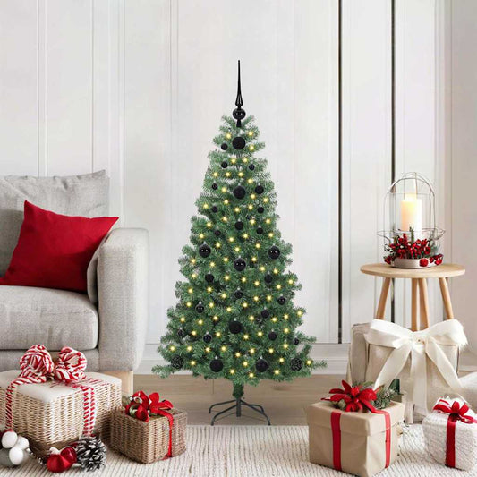 Albero di Natale con 150 LED con supporto Verde 120 cm PVC | homemem39