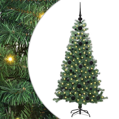 Albero di Natale con 150 LED con supporto Verde 120 cm PVC | homemem39