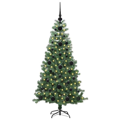 Albero di Natale con 150 LED con supporto Verde 120 cm PVC | homemem39