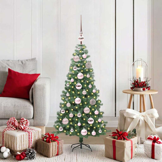 Albero di Natale con 150 LED con supporto Verde 120 cm PVC | homemem39