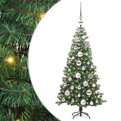 Albero di Natale con 150 LED con supporto Verde 120 cm PVC | homemem39