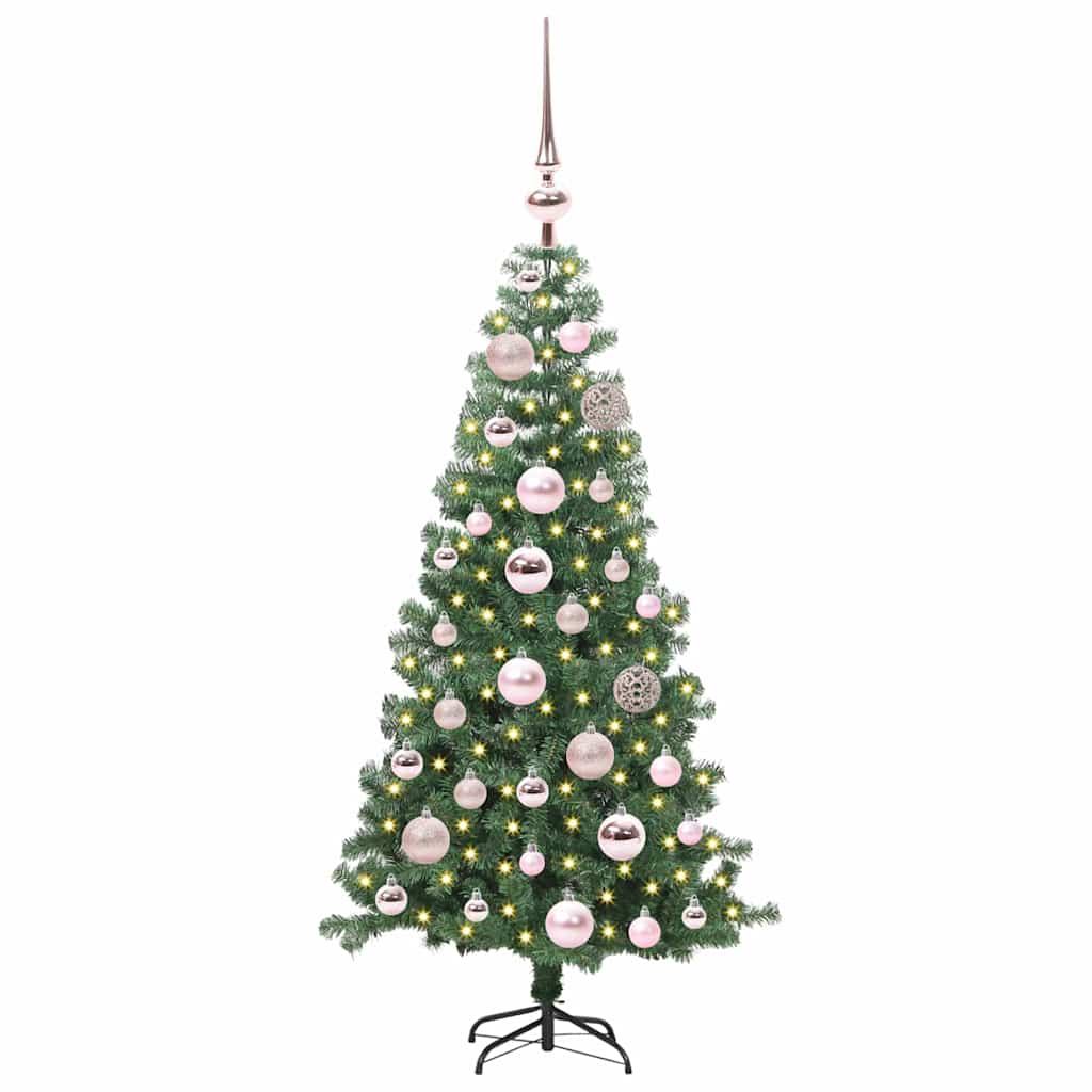 Albero di Natale con 150 LED con supporto Verde 120 cm PVC | homemem39