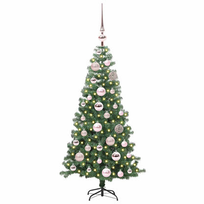 Albero di Natale con 150 LED con supporto Verde 120 cm PVC | homemem39