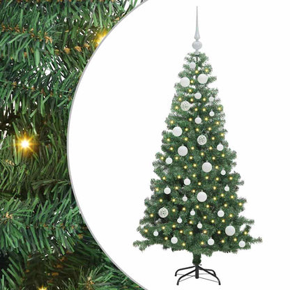 Albero di Natale con 150 LED con supporto Verde 120 cm PVC | homemem39