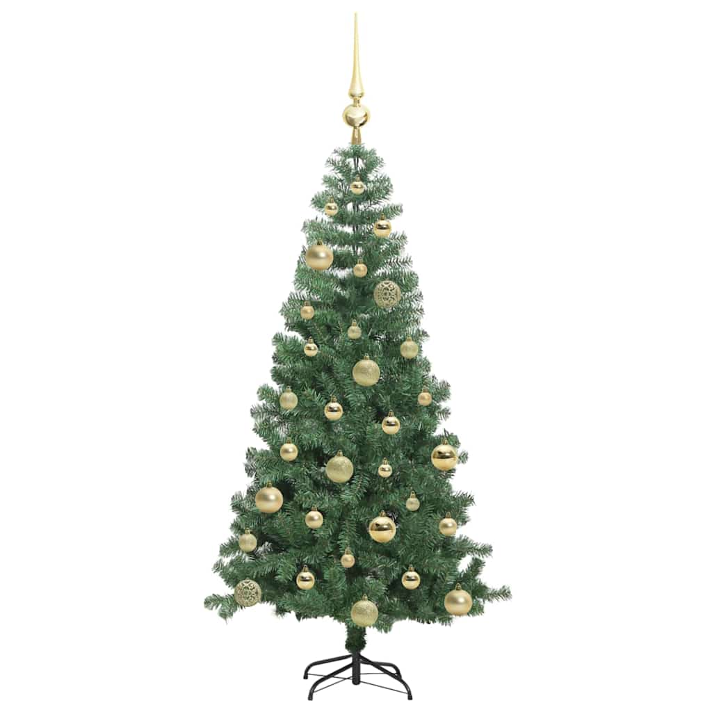 Albero di Natale con 150 LED con supporto Verde 120 cm PVC | homemem39