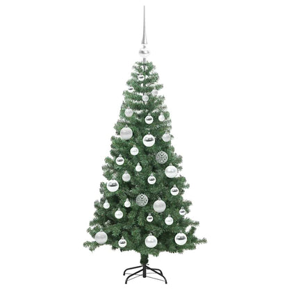 Albero di Natale con 150 LED con supporto Verde 120 cm PVC | homemem39