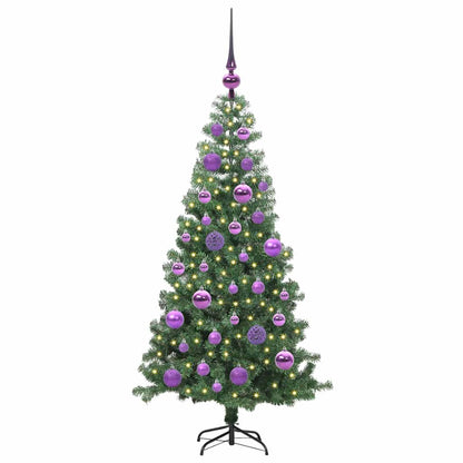 Albero di Natale con 150 LED con supporto Verde 120 cm PVC | homemem39