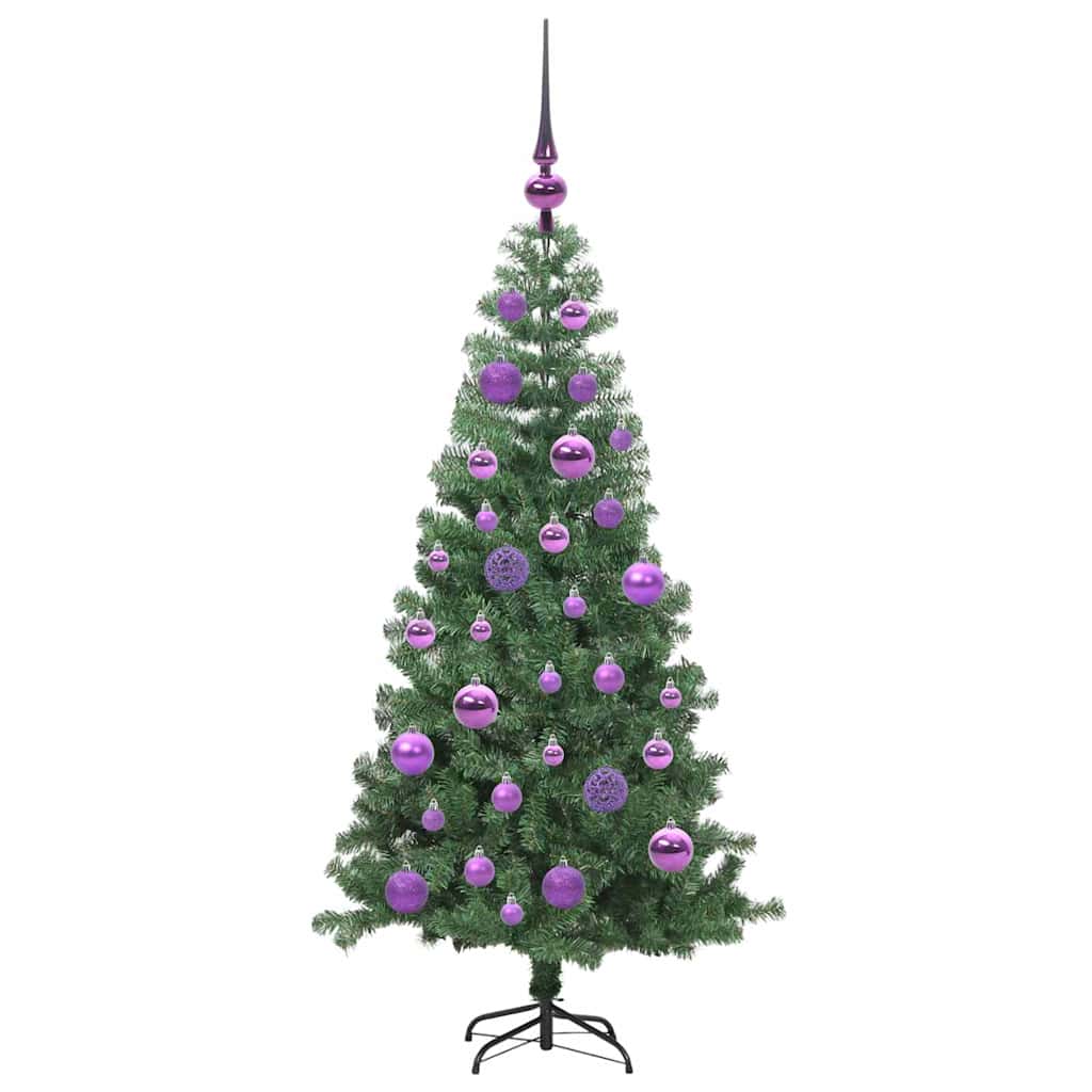 Albero di Natale con 150 LED con supporto Verde 120 cm PVC | homemem39