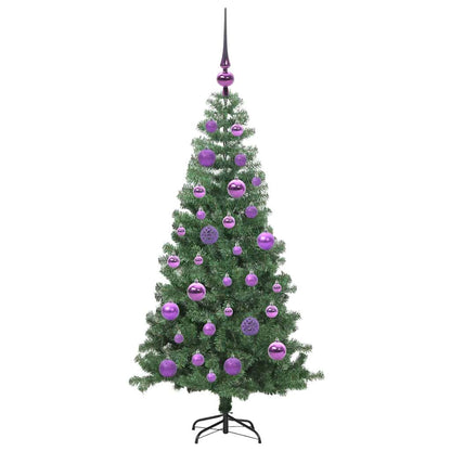 Albero di Natale con 150 LED con supporto Verde 120 cm PVC | homemem39