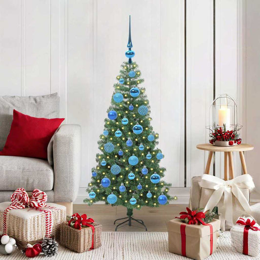 Albero di Natale con 150 LED con supporto Verde 120 cm PVC | homemem39