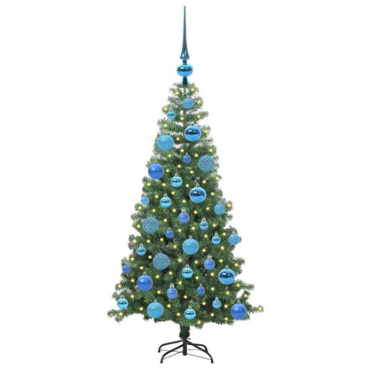 Albero di Natale con 150 LED con supporto Verde 120 cm PVC | homemem39