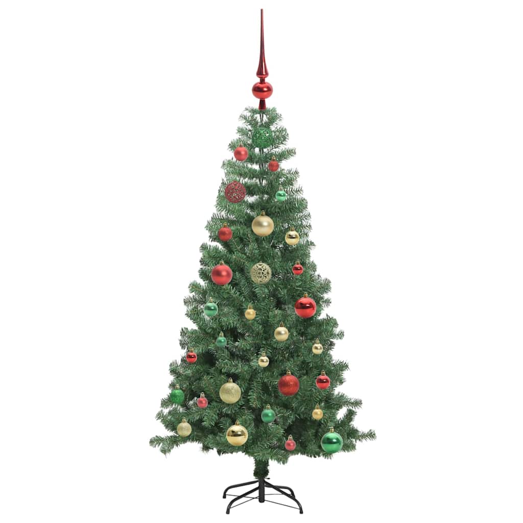 Albero di Natale con 150 LED con supporto Verde 120 cm PVC | homemem39