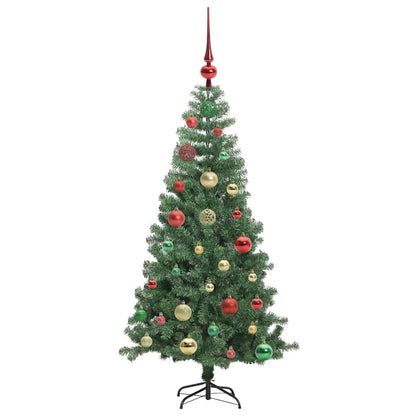 Albero di Natale con 150 LED con supporto Verde 120 cm PVC | homemem39