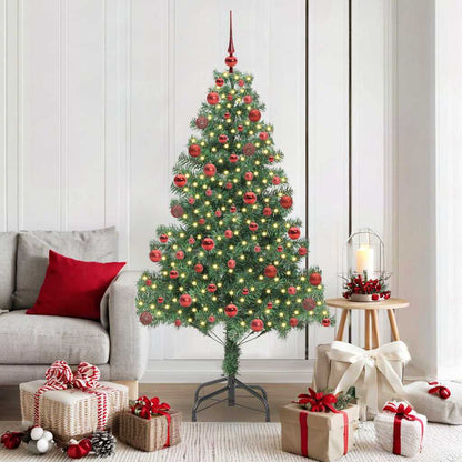 Albero di Natale con 300 LED con supporto Verde 180 cm PVC