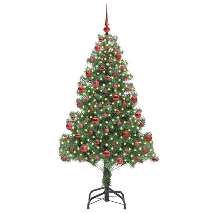 Albero di Natale con 300 LED con supporto Verde 180 cm PVC