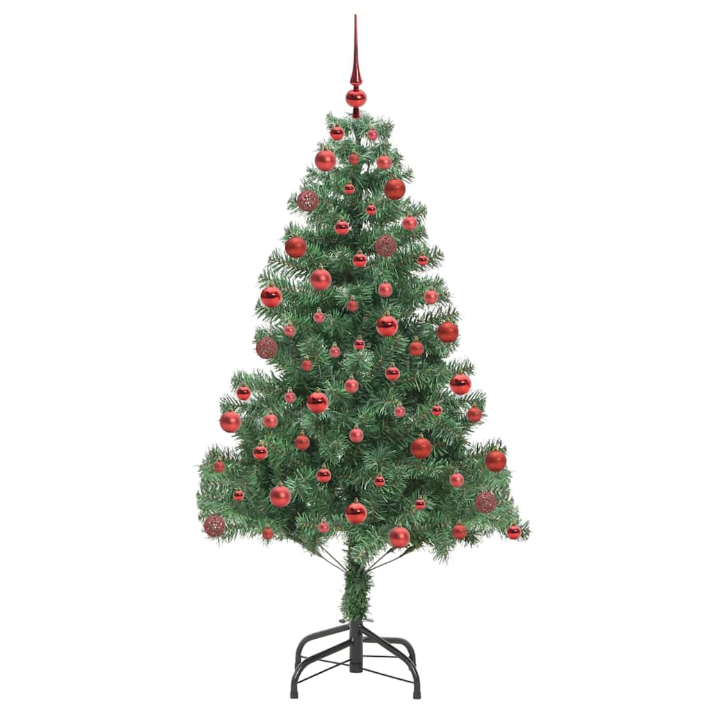 Albero di Natale con 300 LED con supporto Verde 180 cm PVC