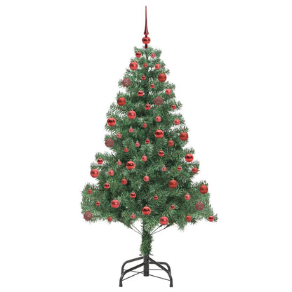 Albero di Natale con 300 LED con supporto Verde 180 cm PVC