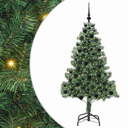 Albero di Natale con 300 LED con supporto Verde 180 cm PVC