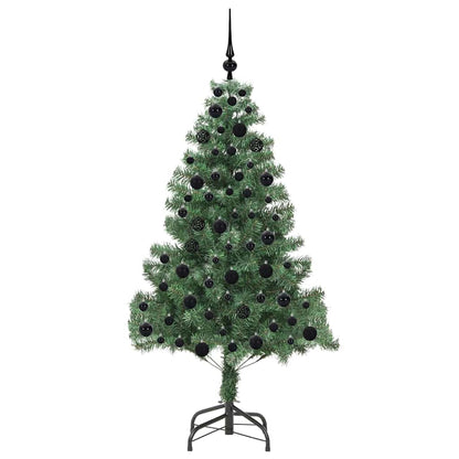 Albero di Natale con 300 LED con supporto Verde 180 cm PVC