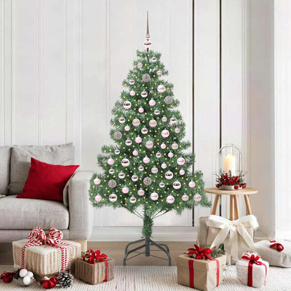 Albero di Natale con 300 LED con supporto Verde 180 cm PVC