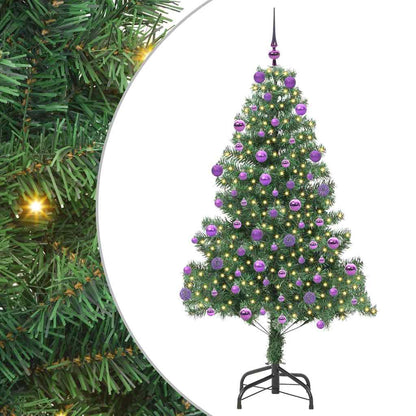 Albero di Natale con 300 LED con supporto Verde 180 cm PVC