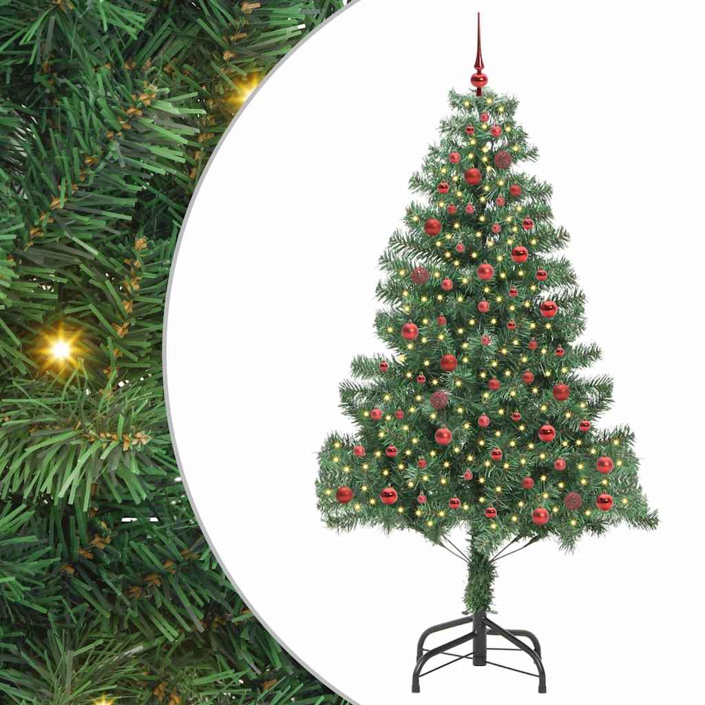 Albero di Natale con 300 LED con supporto Verde 210 cm PVC