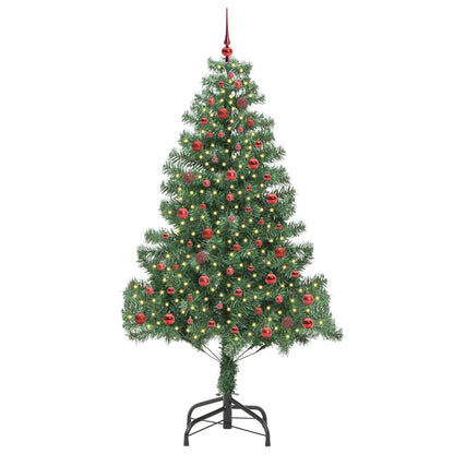 Albero di Natale con 300 LED con supporto Verde 210 cm PVC