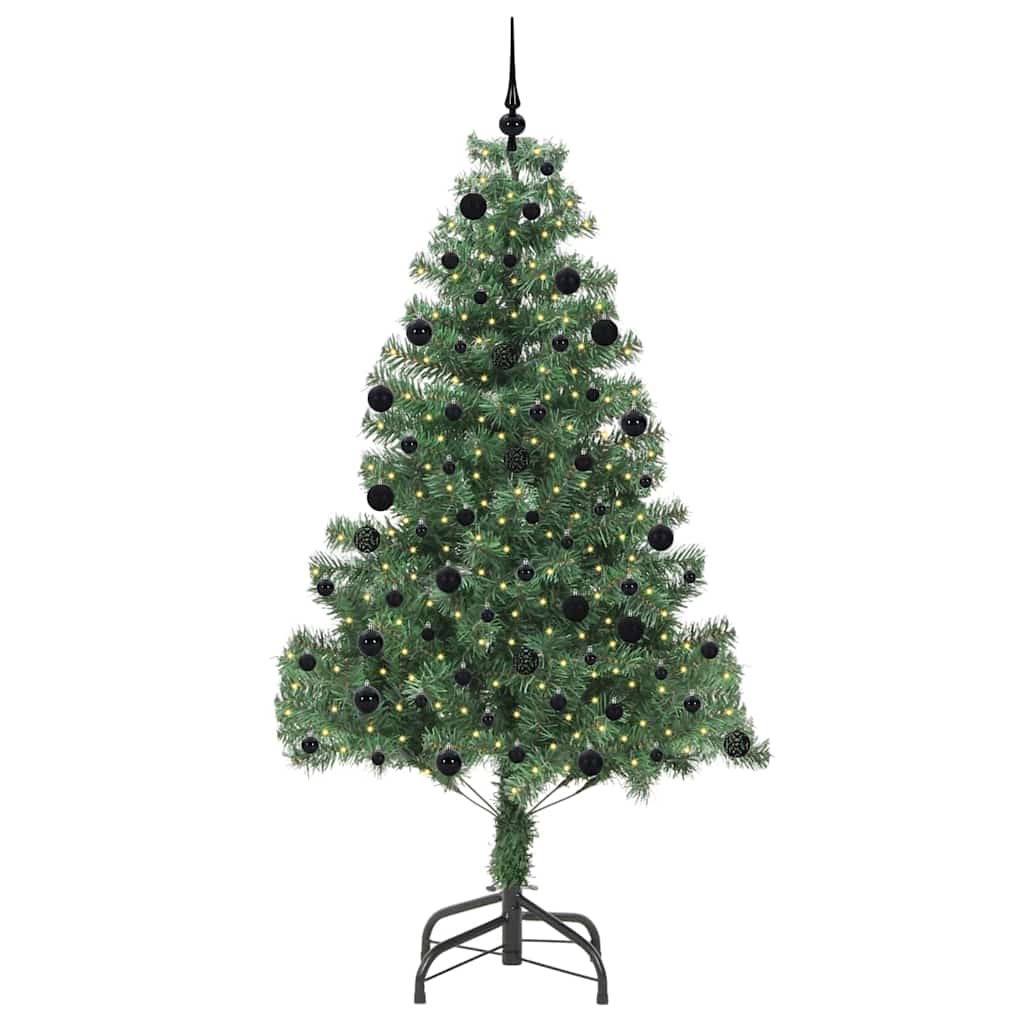 Albero di Natale con 300 LED con supporto Verde 210 cm PVC