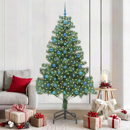 Albero di Natale con 300 LED con supporto Verde 210 cm PVC