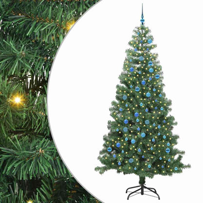Albero di Natale con 300 LED con supporto Verde 240 cm PVC