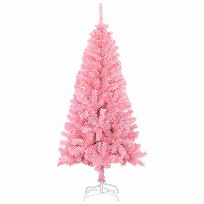 Albero di Natale con 150 LED con supporto Rosa 150 cm PVC