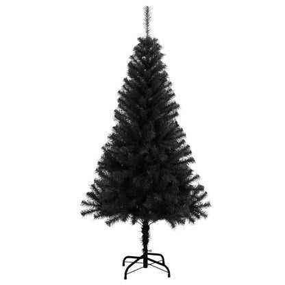 Albero di Natale con 150 LED con supporto Nero 150 cm PVC