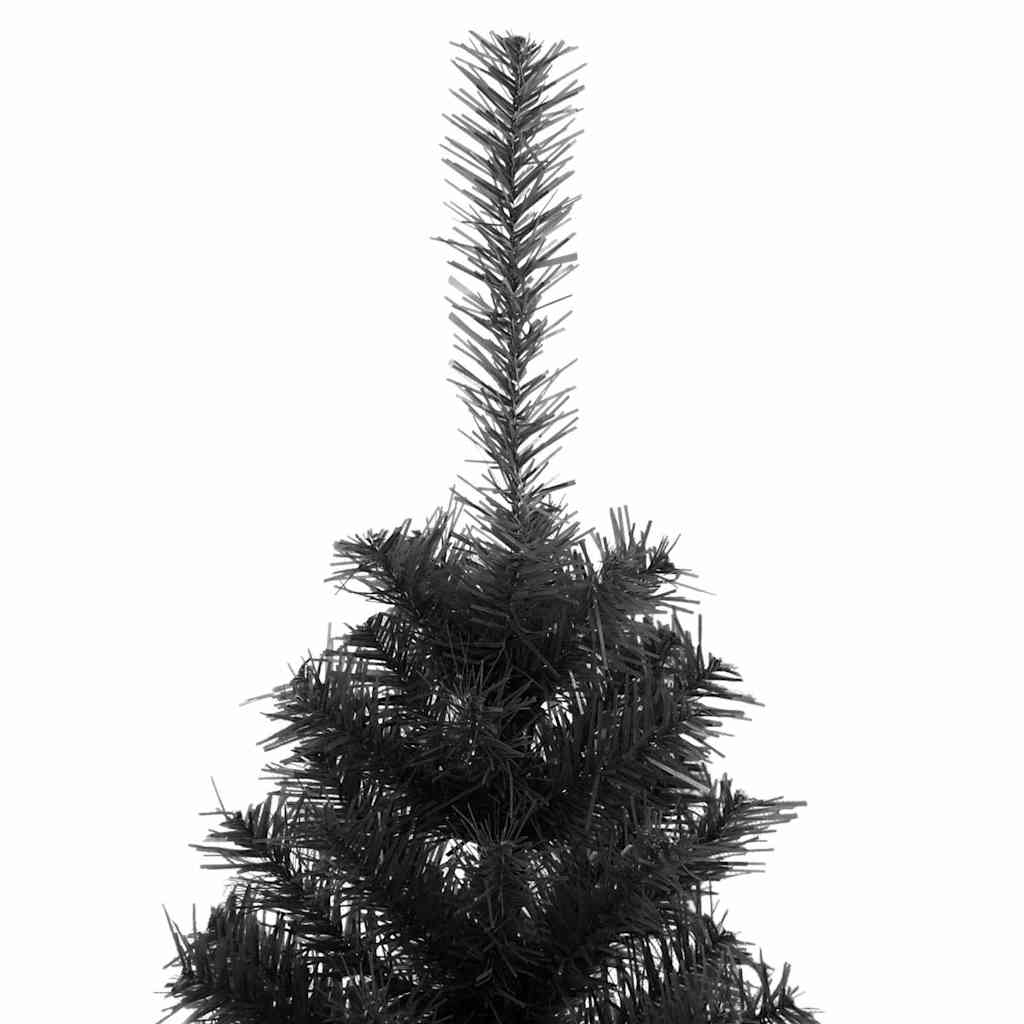 Albero di Natale con 150 LED con supporto Nero 150 cm PVC