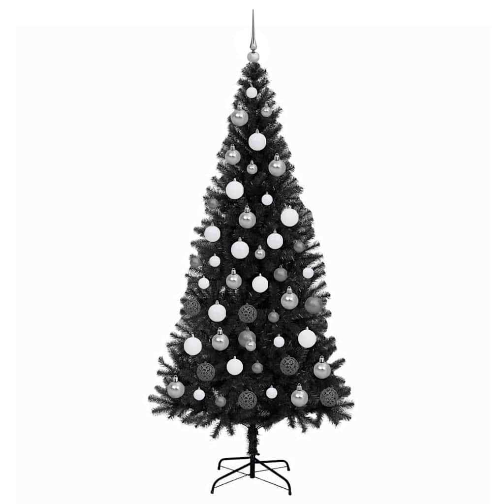 Albero di Natale Nero 180 cm PVC | homemem39
