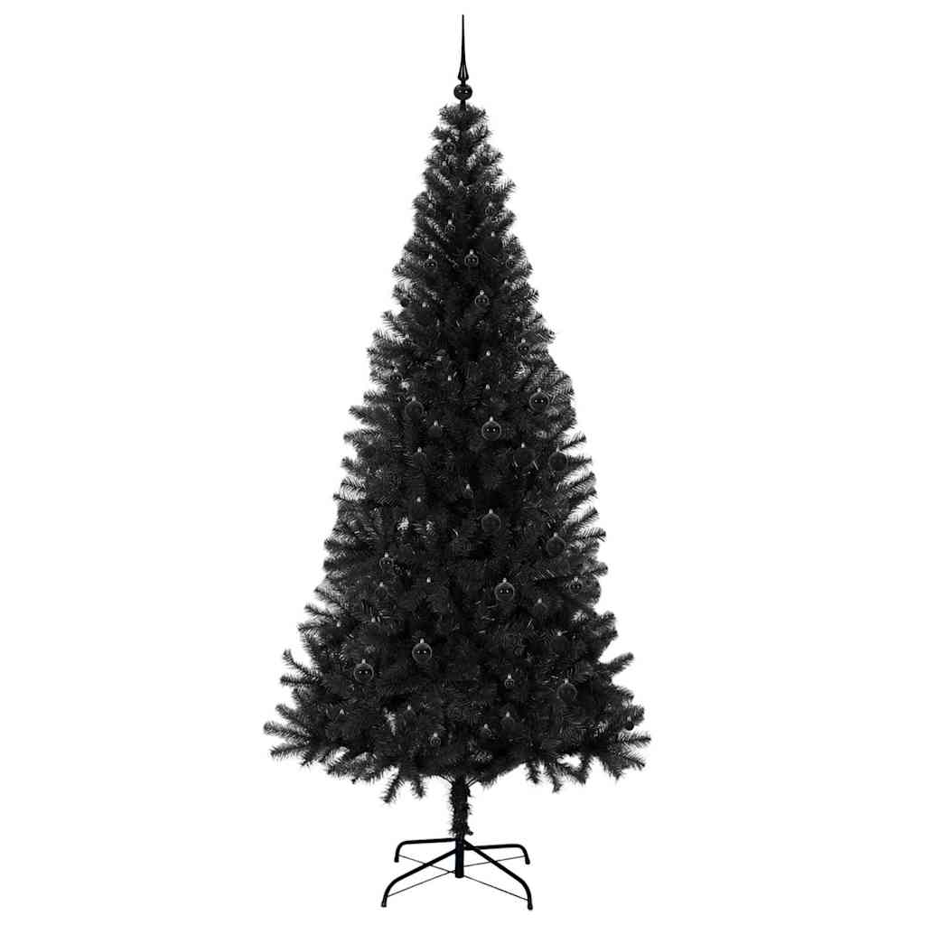 Albero di Natale Nero 240 cm PVC | homemem39