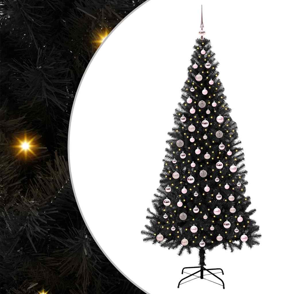 Albero di Natale Nero 240 cm PVC | homemem39