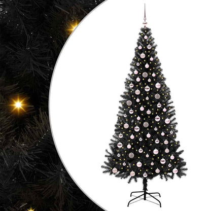 Albero di Natale Nero 240 cm PVC | homemem39