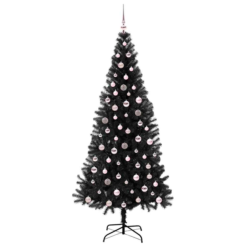 Albero di Natale Nero 240 cm PVC | homemem39