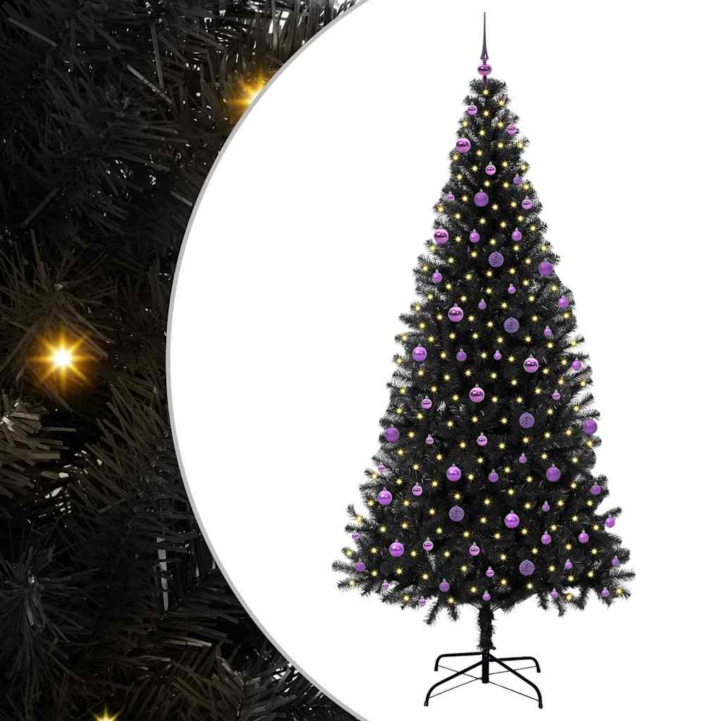 Albero di Natale Nero 240 cm PVC | homemem39