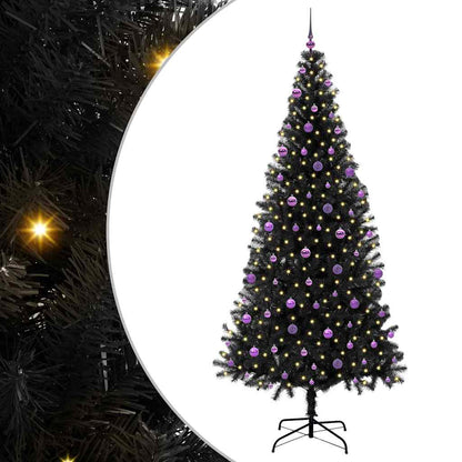 Albero di Natale Nero 240 cm PVC | homemem39