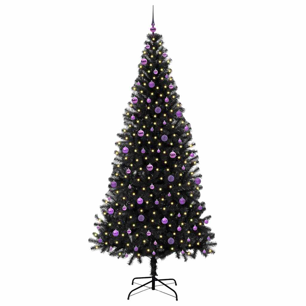 Albero di Natale Nero 240 cm PVC | homemem39